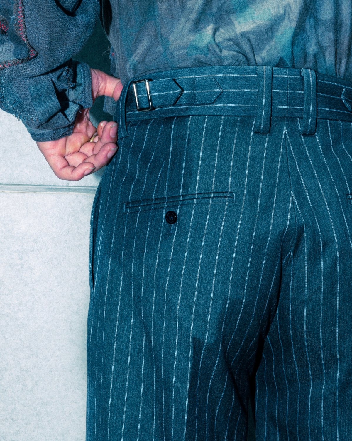 STRIPE FLARE SLACKS【BLACK】 | SHIKITARI STRIPE FLARE SLACKS【BLACK】 | SHIKITARI