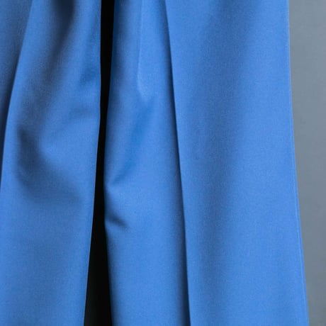 PINTUCK MEGA FLARE SLACKS 【BLUE】
