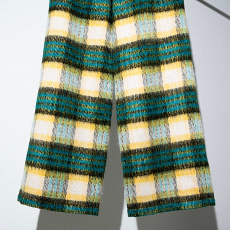 SHAGGY CHECK PANTS【BLUE】
