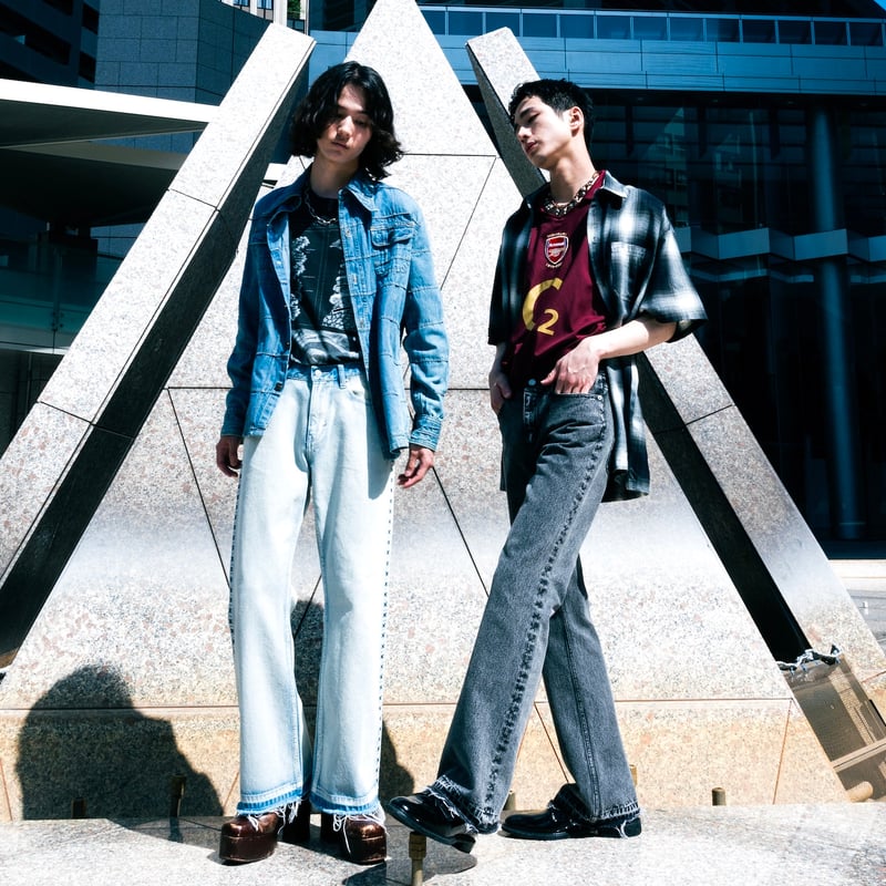 SIDE STITCH DENIM【BLUE】 | SHIKITARI