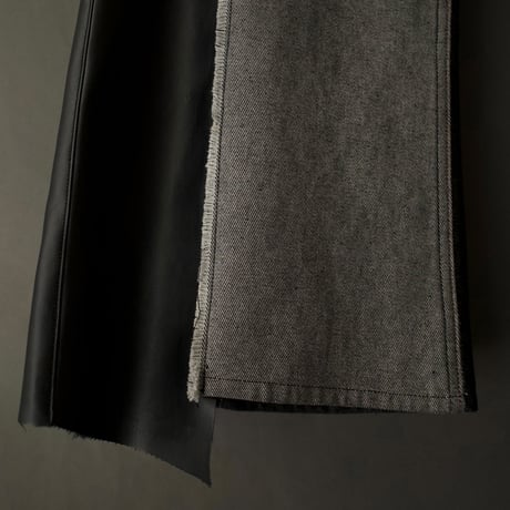 PATCHWORK FLARE DENIM 【BLACK】