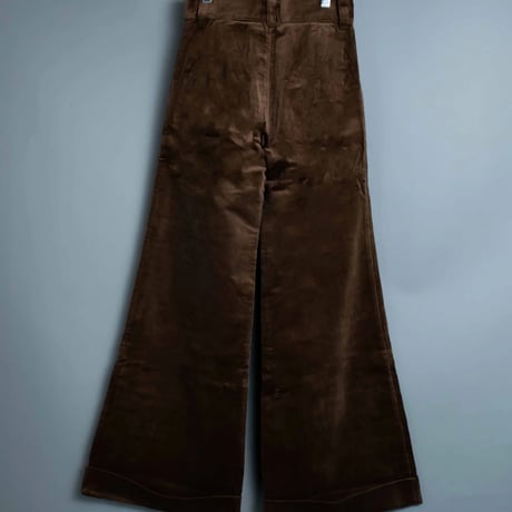 WIDE FLARE CORDUROY PANTS【BROWN】