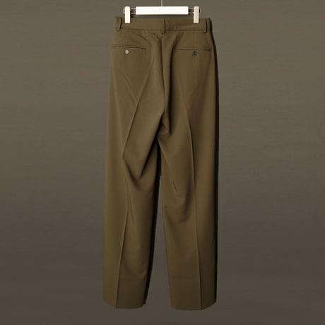 MIX TUCK DESIGN WIDE SLACKS【KAHKI】