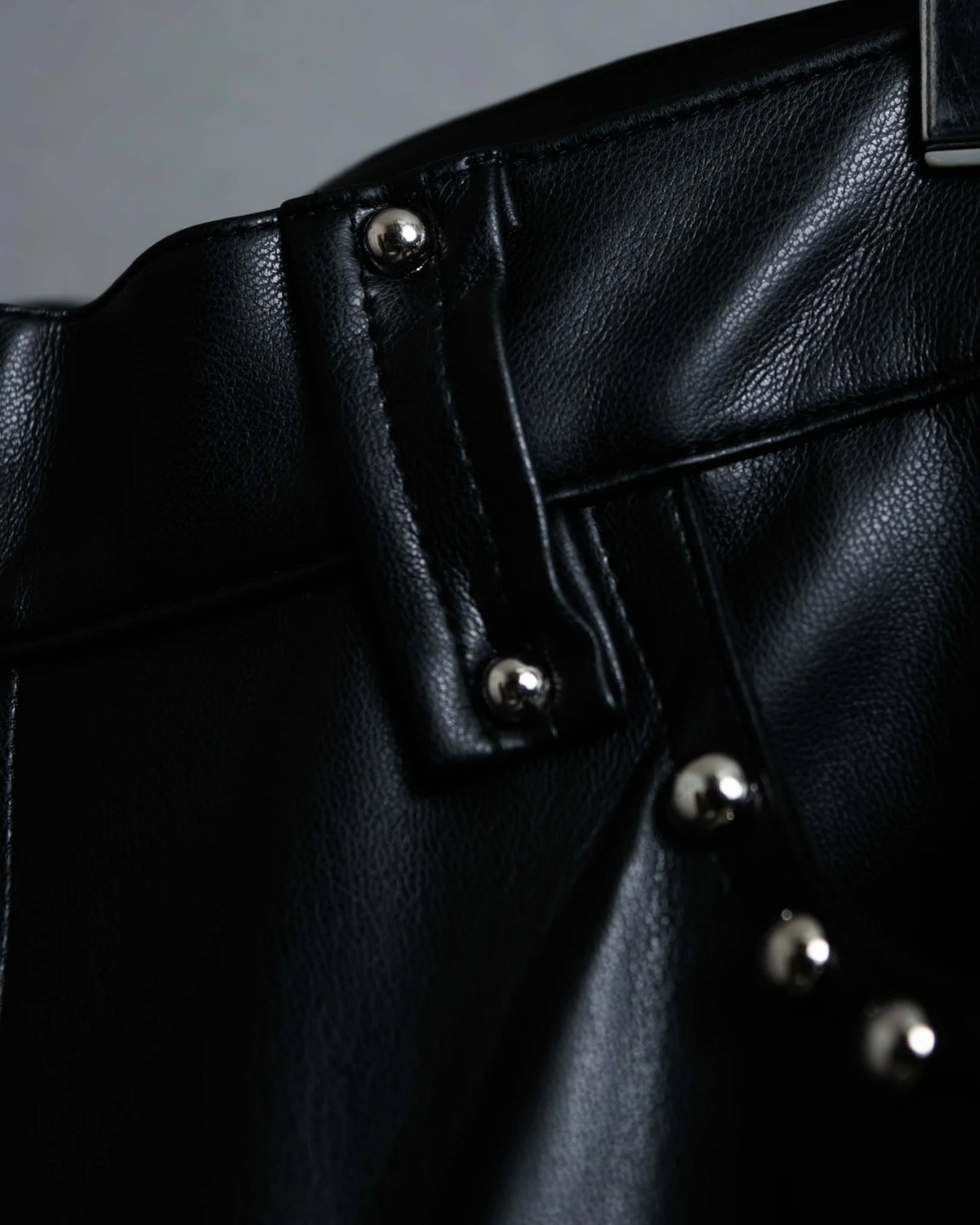 SHIKITARI STUDDED LEATHER PANTS 【BLACK】 STUDDED LEATHER PANTS 【BLACK】 | SHIKITARI