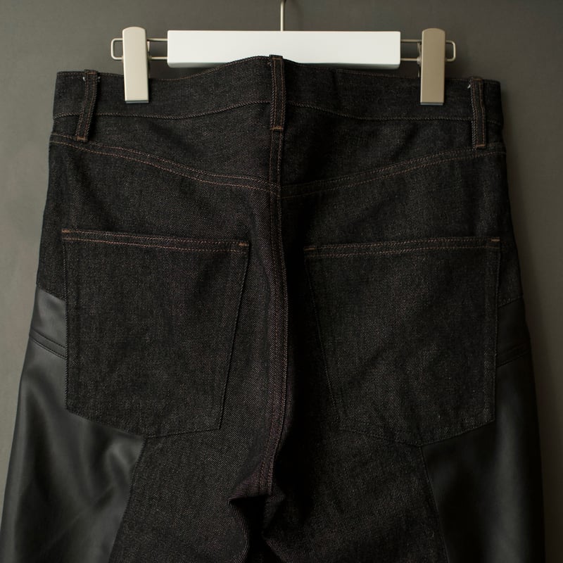PATCHWORK FLARE DENIM 【BLACK】 | SHIKITARI PATCHWORK FLARE DENIM 【BLACK】 | SHIKITARI