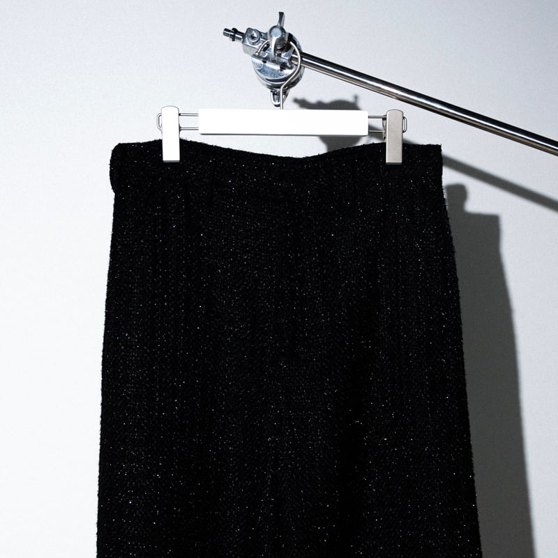 SPARKLE LAME TWEED PANTS【BLACK】 | SHIKITARI SPARKLE LAME TWEED PANTS【BLACK】 | SHIKITARI