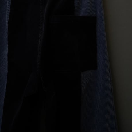 WIDE FLARE CORDUROY PANTS【BLUE×BLACK】