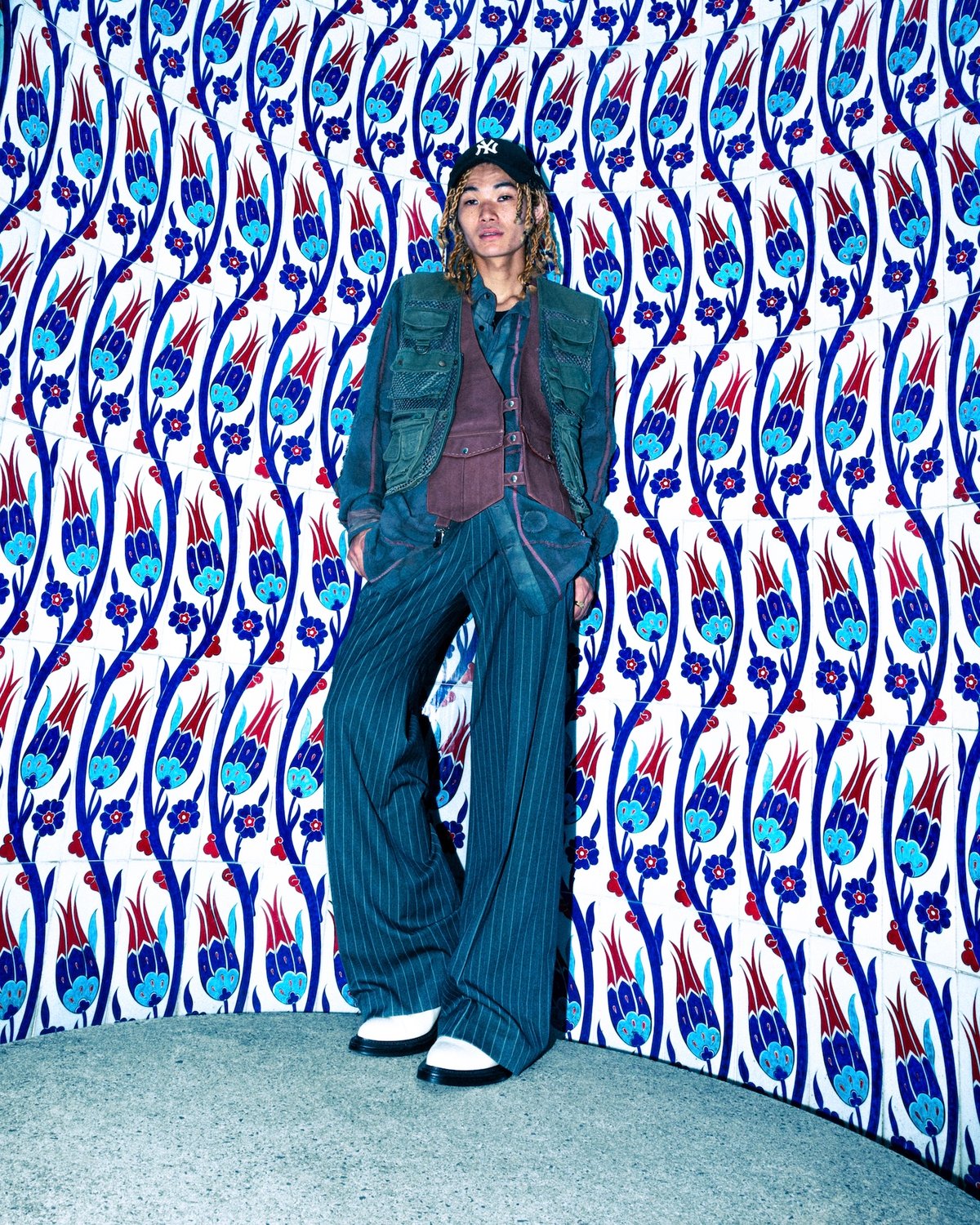 STRIPE FLARE SLACKS【BLACK】 | SHIKITARI STRIPE FLARE SLACKS【BLACK】 | SHIKITARI