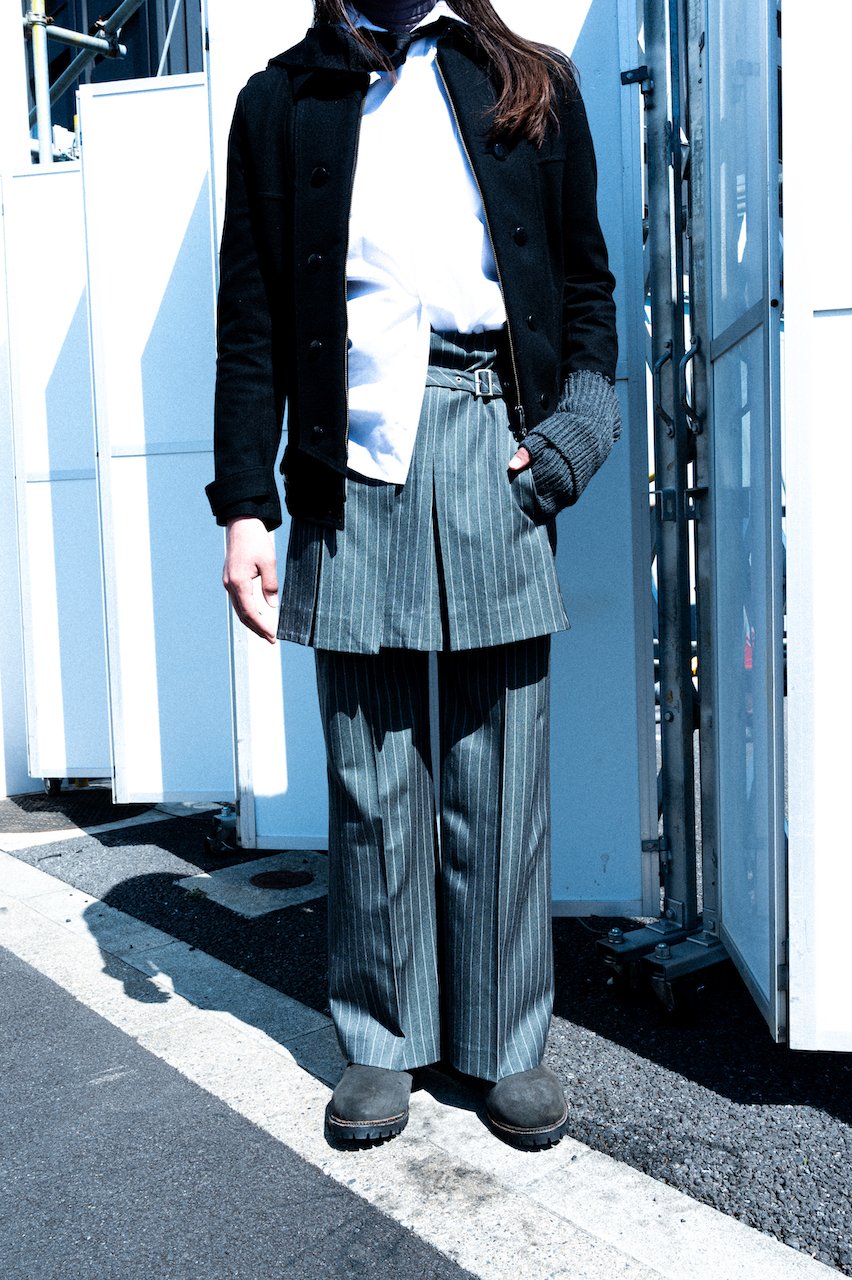 STRIPE WRAP SKIRT STRIPE WRAP SKIRT