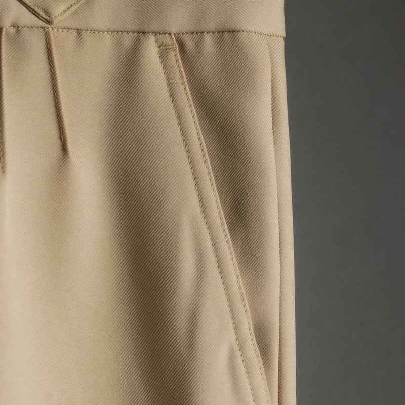 PINTUCK MEGA FLARE SLACKS 【BEIGE】 | SHIKITARI PINTUCK MEGA FLARE SLACKS 【BEIGE】 | SHIKITARI
