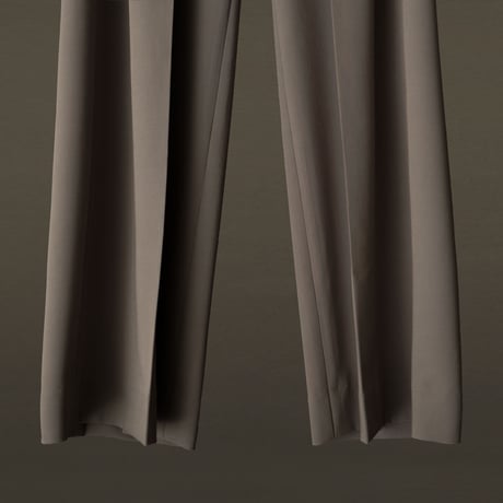 MIX TUCK DESIGN WIDE SLACKS【GRAY】