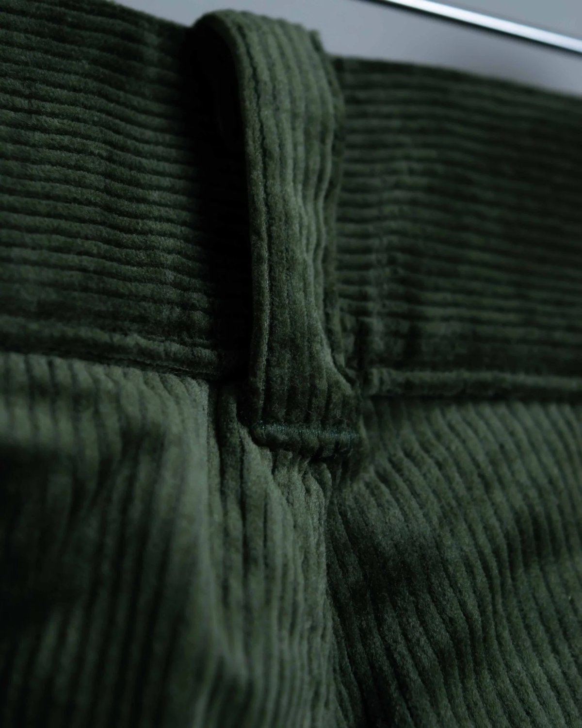 WIDE FLARE CORDUROY PANTS【GREEN】 | SHIKITARI