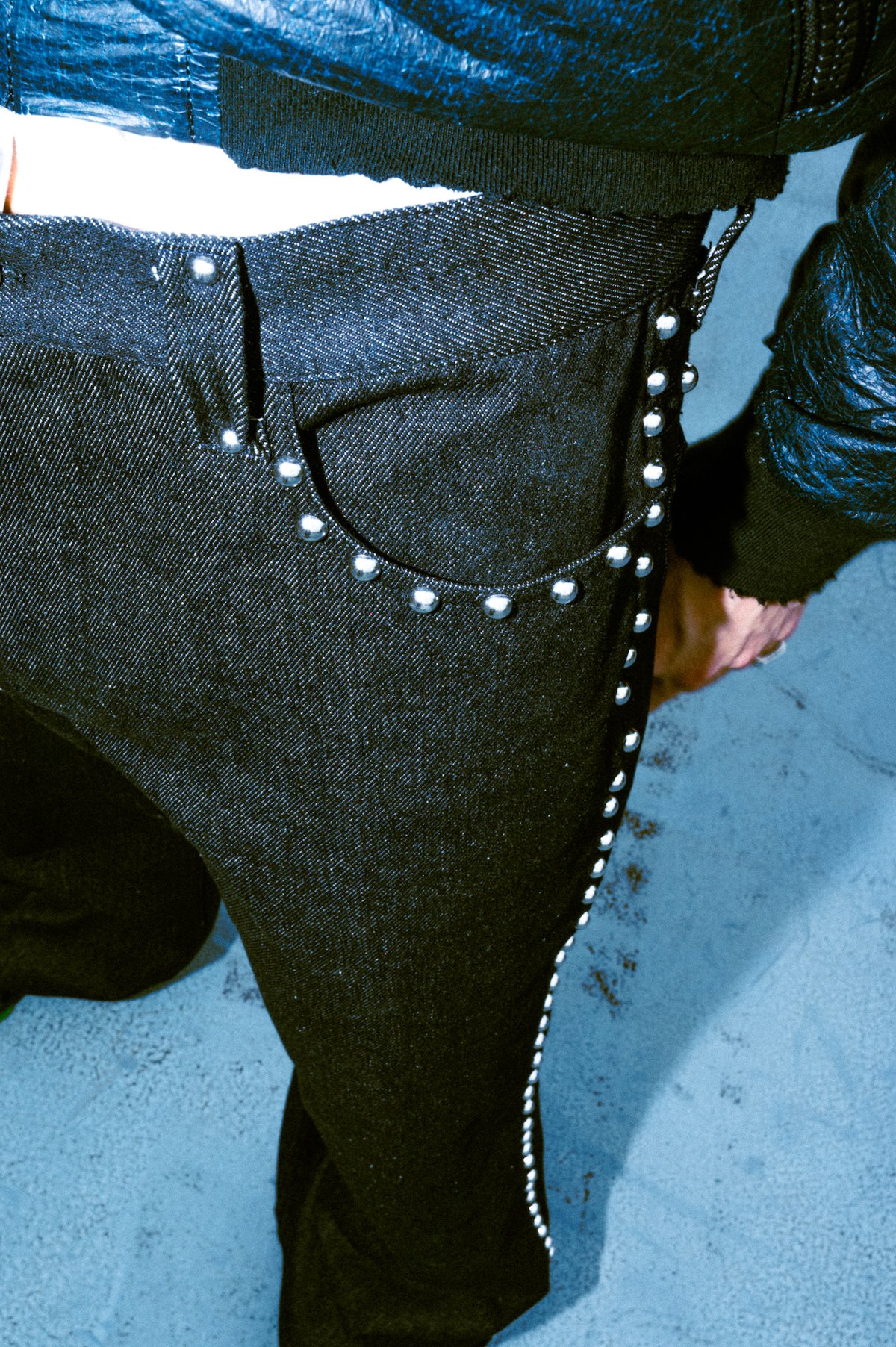 STUDDED DENIM PANTS【BLACK】 | SHIKITARI STUDDED DENIM PANTS【BLACK】 | SHIKITARI