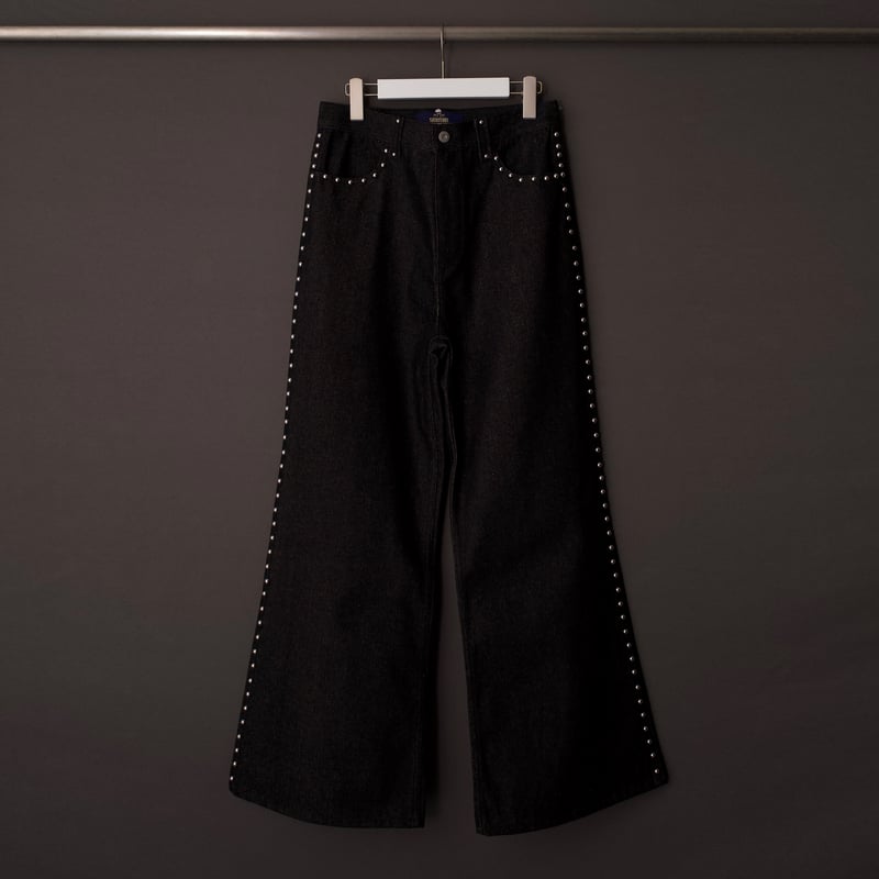 STUDDED DENIM PANTS【BLACK】 | SHIKITARI STUDDED DENIM PANTS【BLACK】 | SHIKITARI