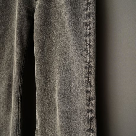 SIDE STITCH DENIM【BLACK】