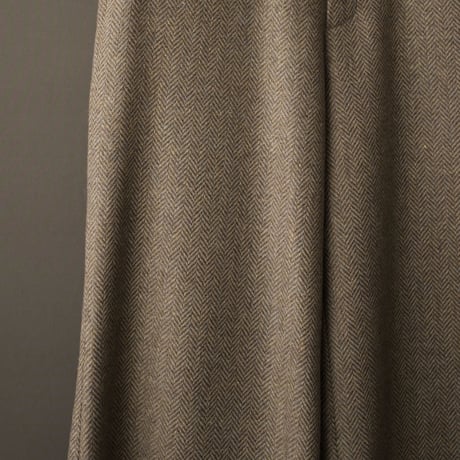 WIDE VOLUME HERRINGBONE PANTS【BEIGE】