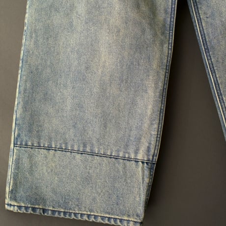 FADED WIDE DENIM PANTS