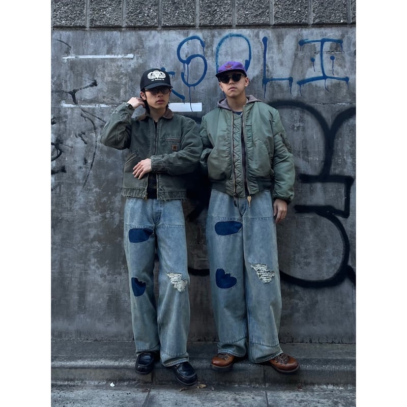 パンツ shikitari FADED WIDE DENIM PANTS | SHIKITARI