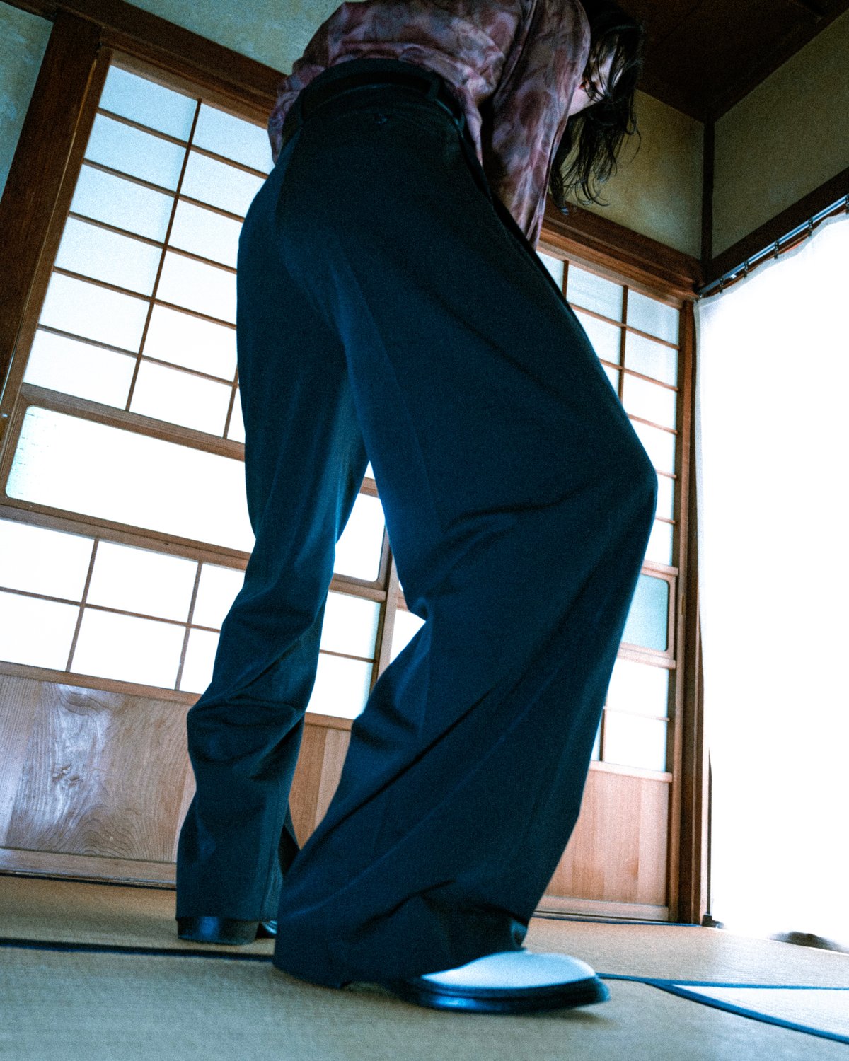 MIX TUCK DESIGN WIDE SLACKS【BLACK】 | SHIKITARI MIX TUCK DESIGN WIDE SLACKS【BLACK】 | SHIKITARI