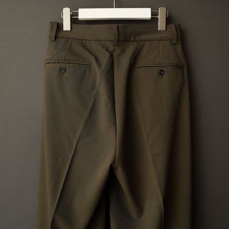 MIX TUCK DESIGN WIDE SLACKS【KAHKI】