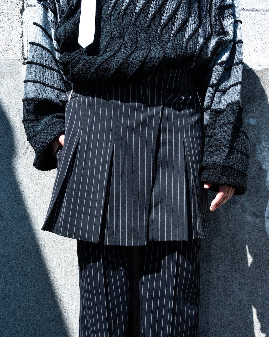 STRIPE WRAP SKIRT STRIPE WRAP SKIRT