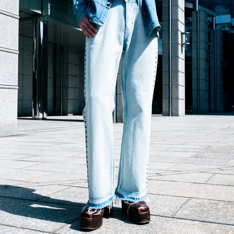 SIDE STITCH DENIM【BLUE】