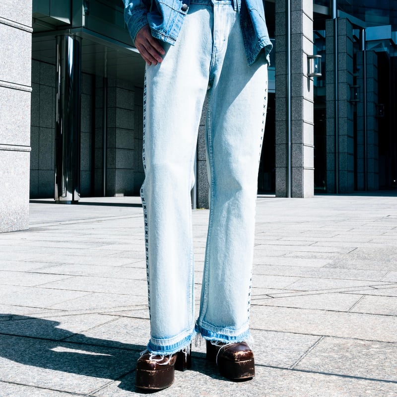 SIDE STITCH DENIM【BLUE】 | SHIKITARI