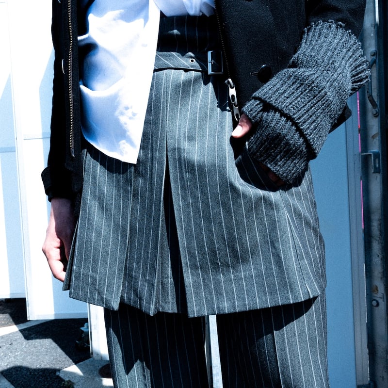 STRIPE WRAP SKIRT STRIPE WRAP SKIRT