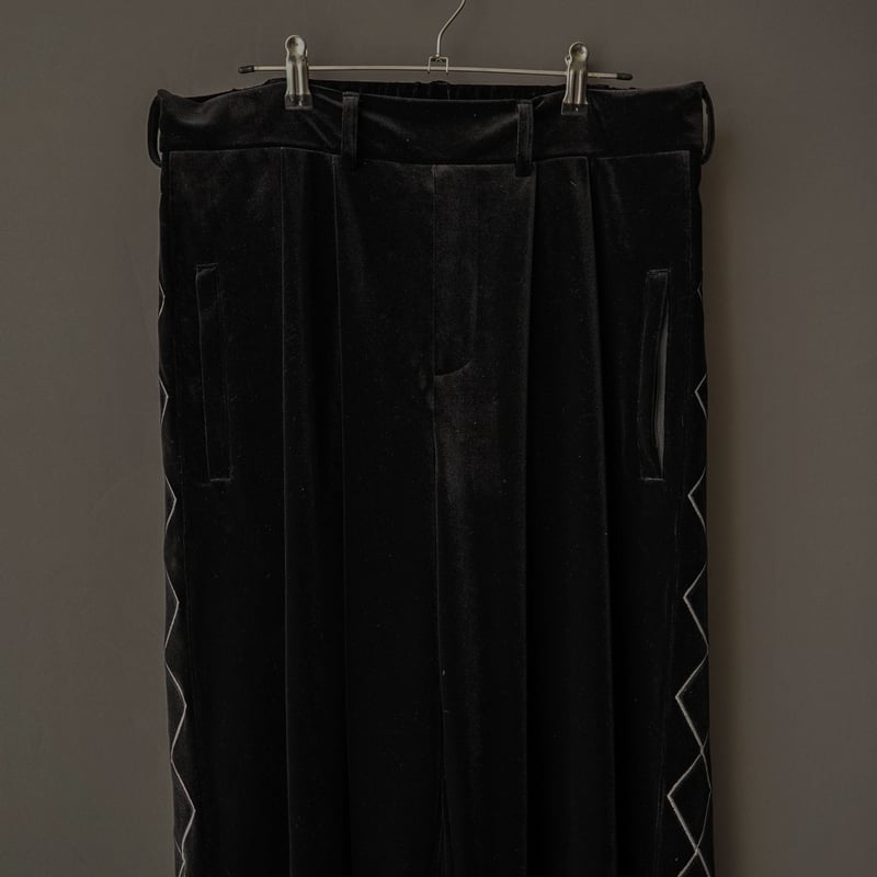 Shikitari Lame tweed pants シキタリ SPARKLE LAME TWEED PANTS【BLACK】 | SHIKITARI
