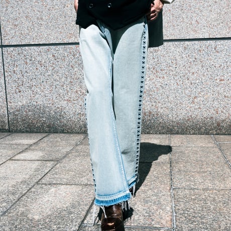 SIDE STITCH DENIM【BLUE】