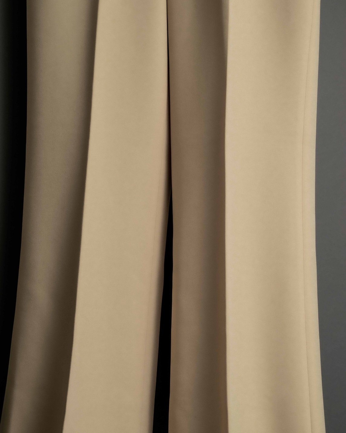 PINTUCK MEGA FLARE SLACKS 【BEIGE】 | SHIKITARI