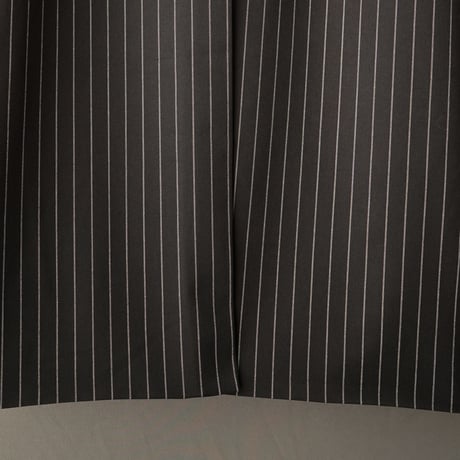 STRIPE WRAP SKIRT "Long"【BLACK】