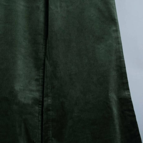 WIDE FLARE CORDUROY PANTS【GREEN】
