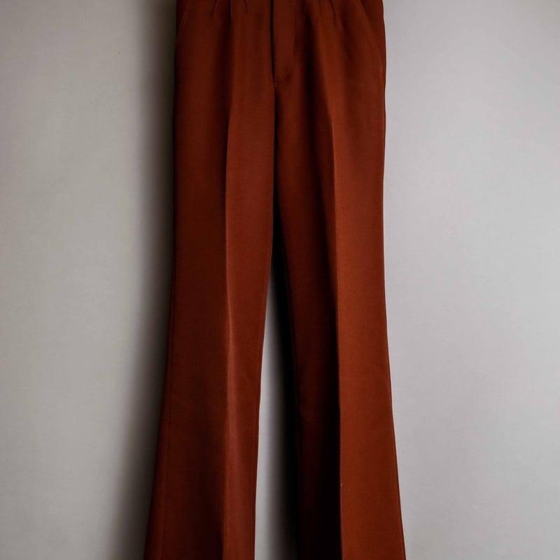 PINTUCK MEGA FLARE SLACKS 【BROWN】 | SHIKITARI PINTUCK MEGA FLARE SLACKS 【BROWN】 | SHIKITARI