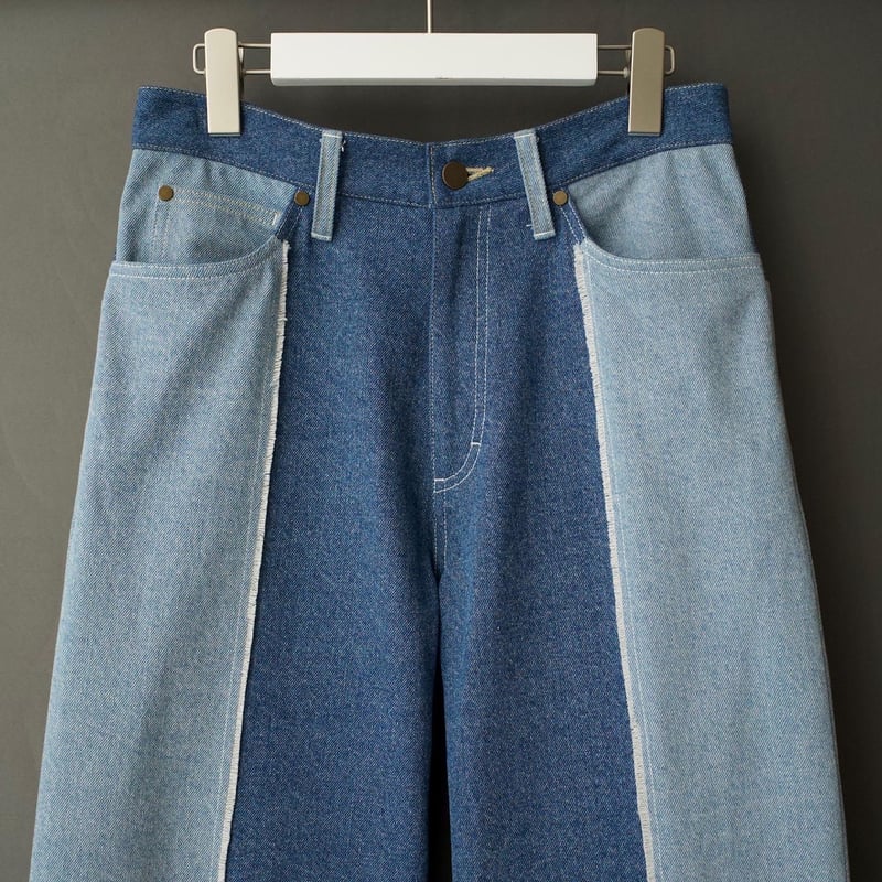 PATCHWORK FLARE DENIM 【BLUE】 | SHIKITARI PATCHWORK FLARE DENIM 【BLUE】 | SHIKITARI