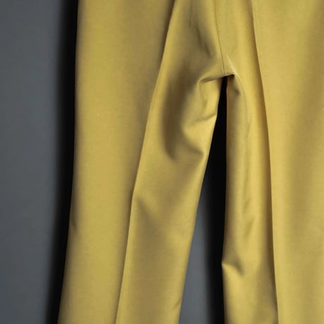 PINTUCK MEGA FLARE SLACKS 【YELLOW】