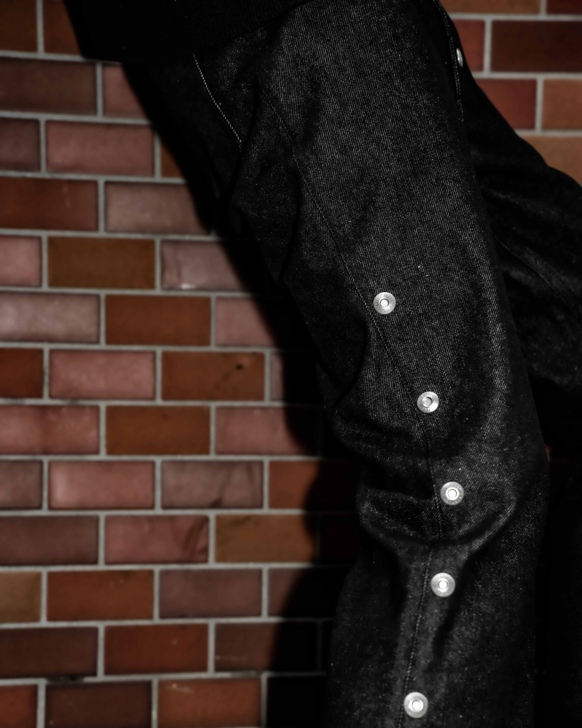 Side snap bell-bottom denim【Black】 | SHIKITARI Side snap bell-bottom denim【Black】 | SHIKITARI