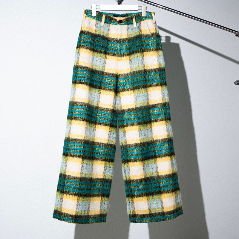 SHAGGY CHECK PANTS【BLUE】 | SHIKITARI SHAGGY CHECK PANTS【BLUE】 | SHIKITARI