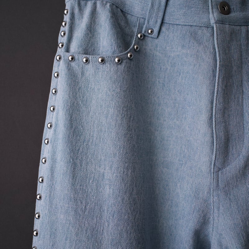 パンツ shikitari STRIPE FLARE SLACKS【BLACK】 | SHIKITARI