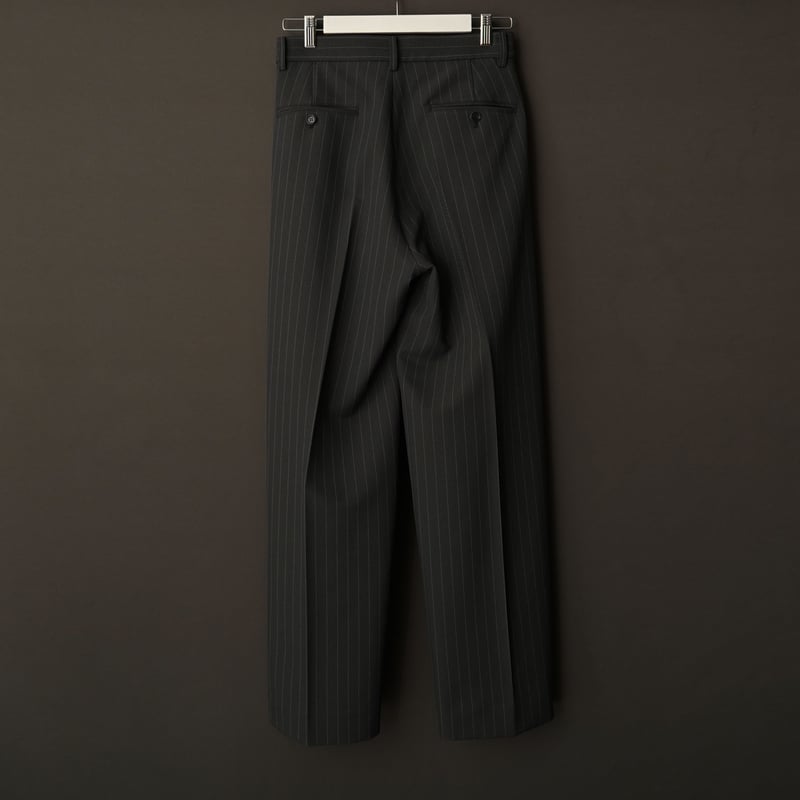 MIX TUCK DESIGN WIDE STRIPE SLACKS【GRAY】 | SHIK MIX TUCK DESIGN WIDE STRIPE SLACKS【GRAY】 | SHIK