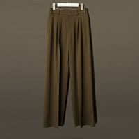 STRIPE FLARE SLACKS【BROWN】 | SHIKITARI