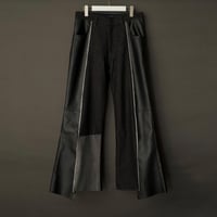PATCHWORK FLARE DENIM 【BLACK】