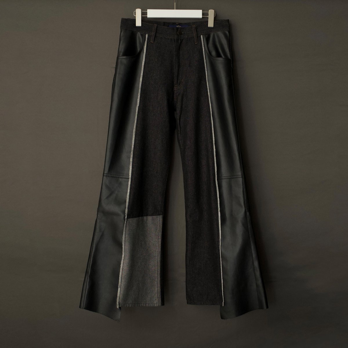 PATCHWORK FLARE DENIM 【BLACK】 | SHIKITARI PATCHWORK FLARE DENIM 【BLACK】 | SHIKITARI
