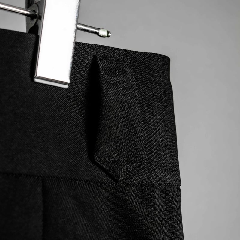 PINTUCK MEGA FLARE SLACKS 【BLACK】 | SHIKITARI PINTUCK MEGA FLARE SLACKS 【BLACK】 | SHIKITARI