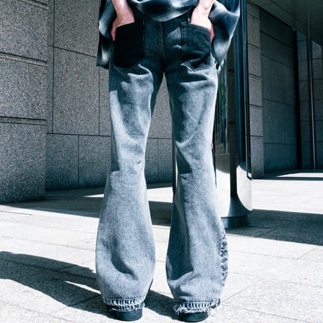 SIDE STITCH DENIM【BLACK】