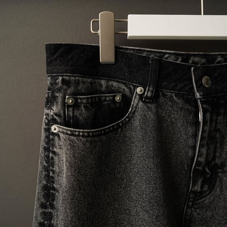 SIDE STITCH DENIM【BLACK】