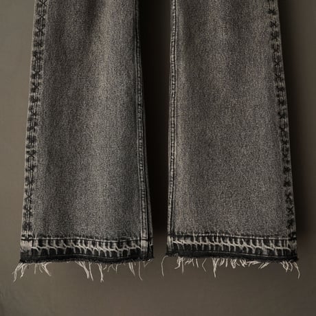 SIDE STITCH DENIM【BLACK】