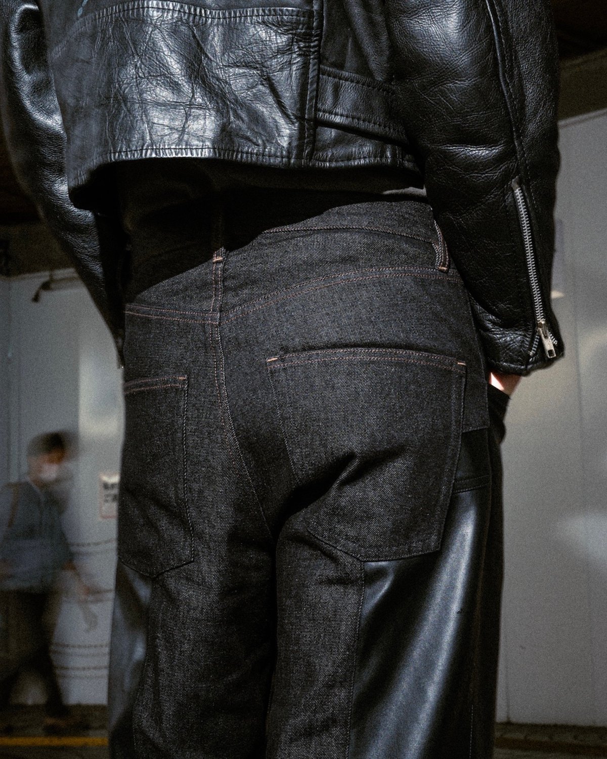PATCHWORK FLARE DENIM 【BLACK】 | SHIKITARI
