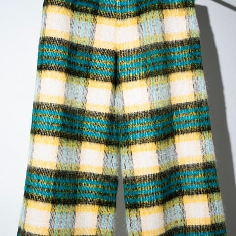 SHAGGY CHECK PANTS【BLUE】