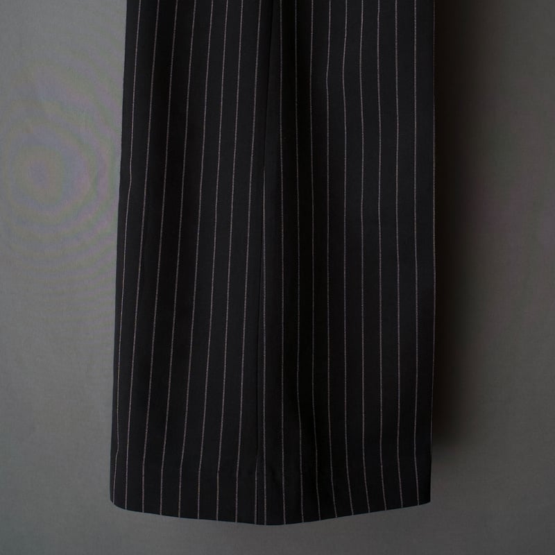 STRIPE FLARE SLACKS【BLACK】 | SHIKITARI STRIPE FLARE SLACKS【BLACK】 | SHIKITARI